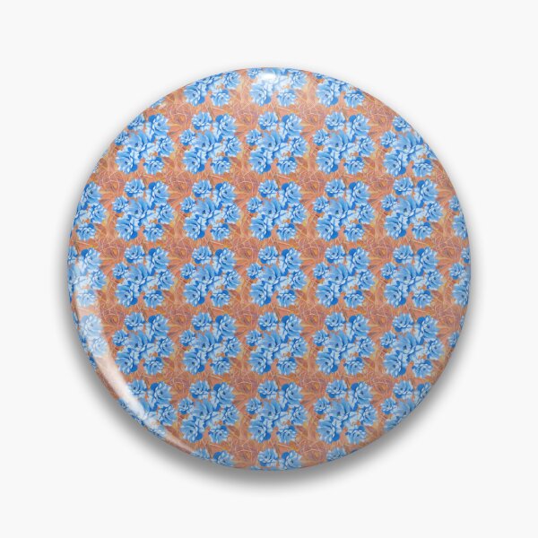 Item preview, Blue Flowers on Tan Textures  designed and sold by Dana Roper.