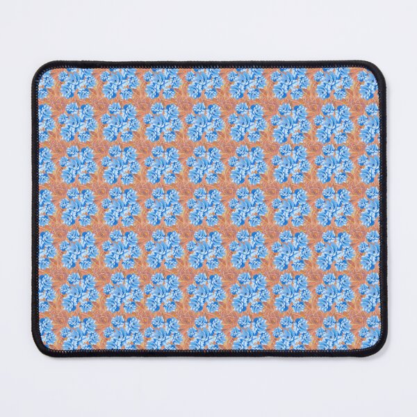 Item preview, Blue Flowers on Tan Textures  designed and sold by Dana Roper.