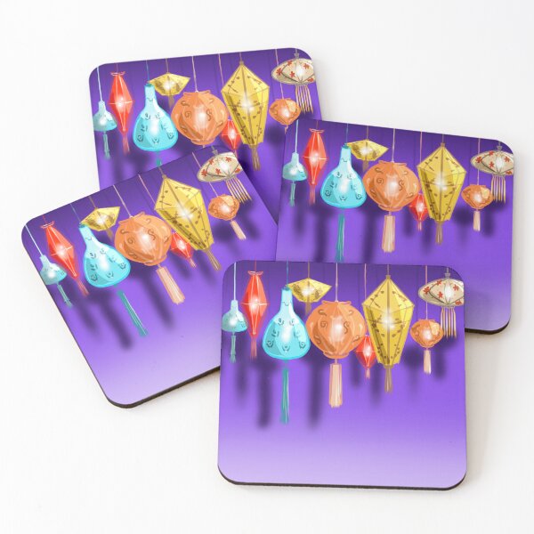 Item preview, Lanterns in Twilight designed and sold by SheepTigerArt.
