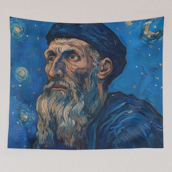 Item preview, Boethius the Consolation of Philosophy | Painting in the style of Vincent van Gogh designed and sold by ComicsFactory.