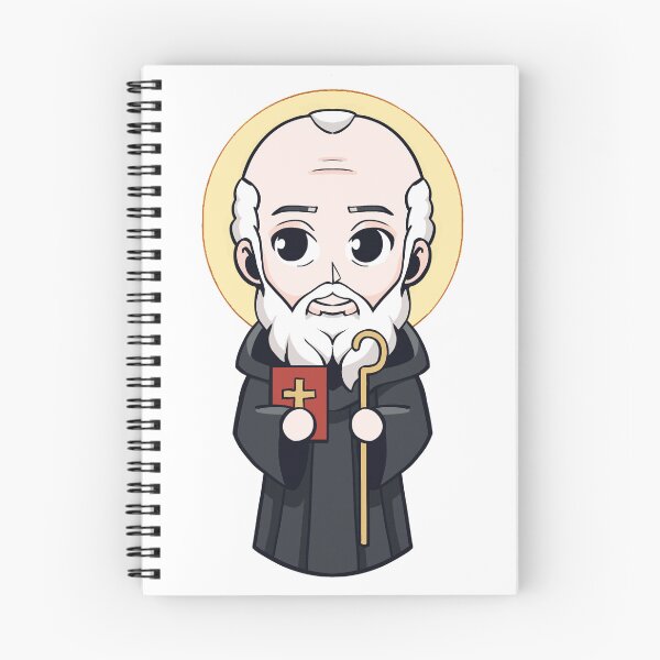 Item preview, St. Benedict designed and sold by Saint-Scribbles.