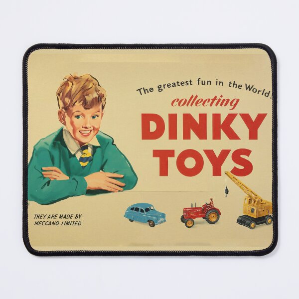 Item preview, Vintage Dinky Toys Collector's Dream Advertisement - Retro Toy Enthusiast Decor designed and sold by Very Peculiar.