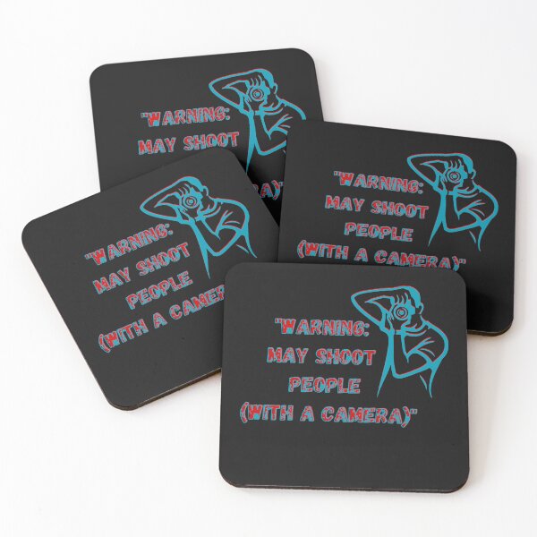 Item preview, "Warning: May Shoot People (with a Camera)" designed and sold by ART-SUNRISE.