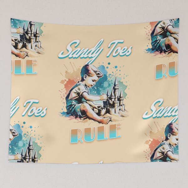 Item preview, Sandy Toes Rule Beach Boy designed and sold by PurplePajamas.