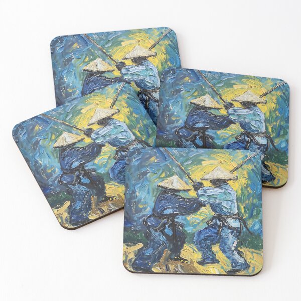 Item preview, Bojutsu fighter | Painting in the style of Vincent van Gogh designed and sold by ComicsFactory.