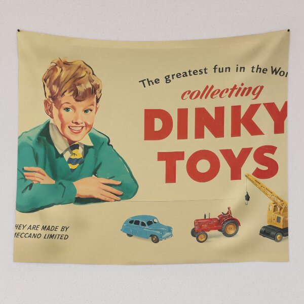 Item preview, Vintage Dinky Toys Collector's Dream Advertisement - Retro Toy Enthusiast Decor designed and sold by Very Peculiar.
