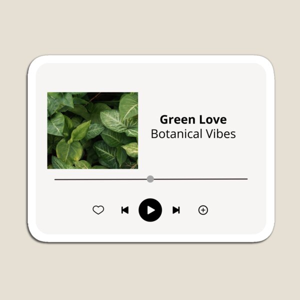 Item preview, Love for green aesthetic player designed and sold by ElizabethCoelho.