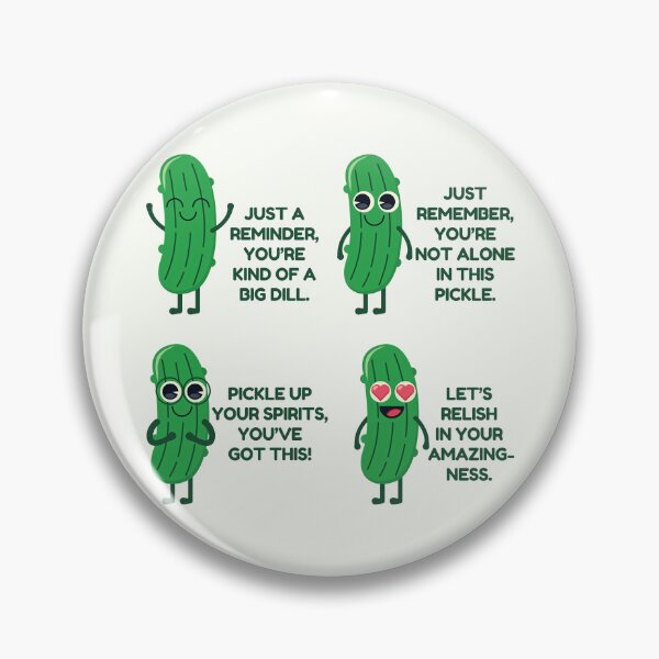 Item preview, Emotional Support Pickle Cute Cartoon Compliment Puns designed and sold by HowToCanadian.