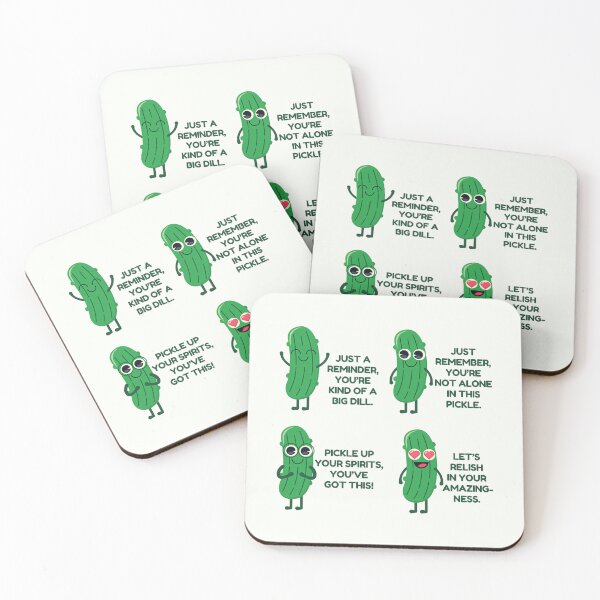Item preview, Emotional Support Pickle Cute Cartoon Compliment Puns designed and sold by HowToCanadian.