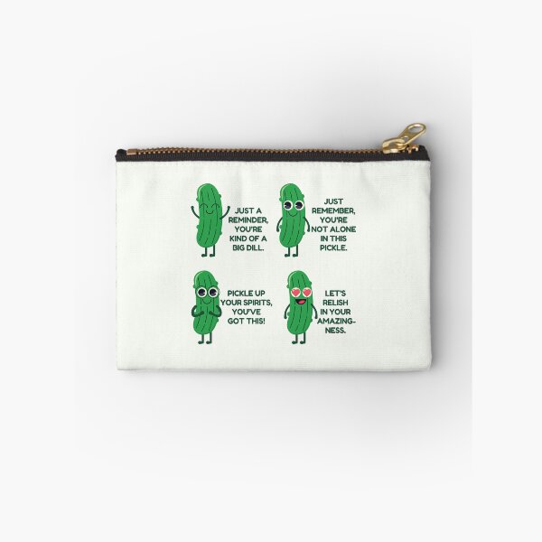 Item preview, Emotional Support Pickle Cute Cartoon Compliment Puns designed and sold by HowToCanadian.