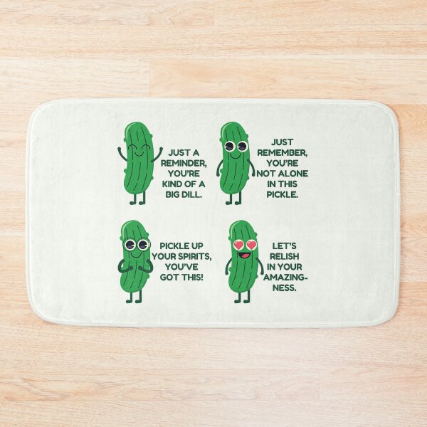 Item preview, Emotional Support Pickle Cute Cartoon Compliment Puns designed and sold by HowToCanadian.