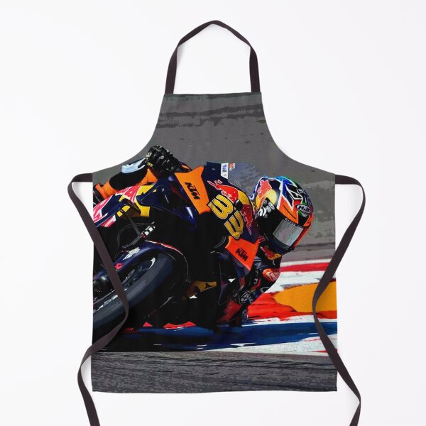 Item preview, Brad Binder going flat through a corner on his 2024 MotoGP motorcycle from the front 2 abstract designed and sold by Rodissimus1984.