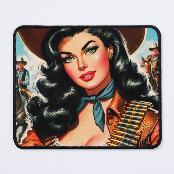 Item preview, Retro Western Pin-up designed and sold by PulpVintage.