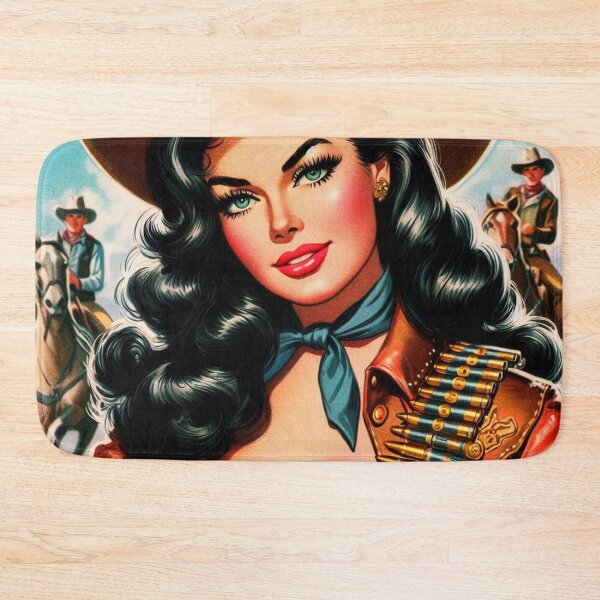 Item preview, Retro Western Pin-up designed and sold by PulpVintage.