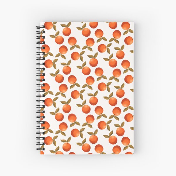 Tiny Blood Oranges Pattern Spiral Notebook