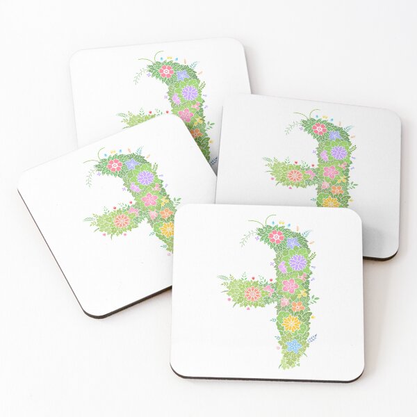 Item preview, Floral Letter "ㅓ" WeArePrettierThanFlowers designed and sold by birthflower.