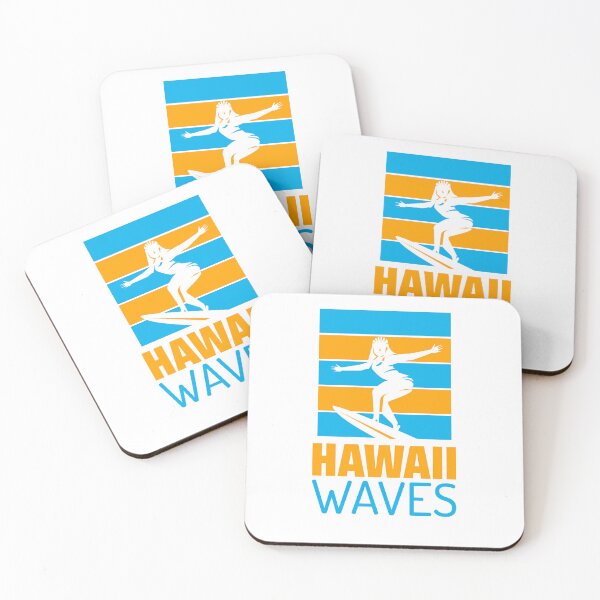 Item preview, Surf Board Hawaii Waves - Summer Getaway Graphic Tee - Relax - Beach - Hawaiian designed and sold by DeCodeArtShop.