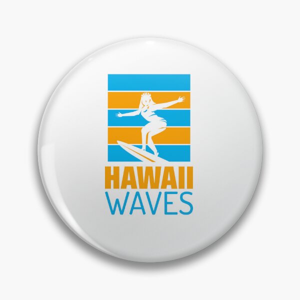 Item preview, Surf Board Hawaii Waves - Summer Getaway Graphic Tee - Relax - Beach - Hawaiian designed and sold by DeCodeArtShop.