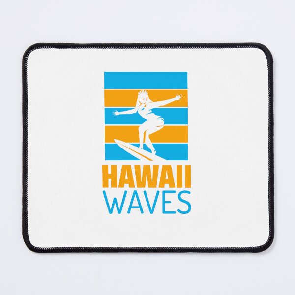 Item preview, Surf Board Hawaii Waves - Summer Getaway Graphic Tee - Relax - Beach - Hawaiian designed and sold by DeCodeArtShop.