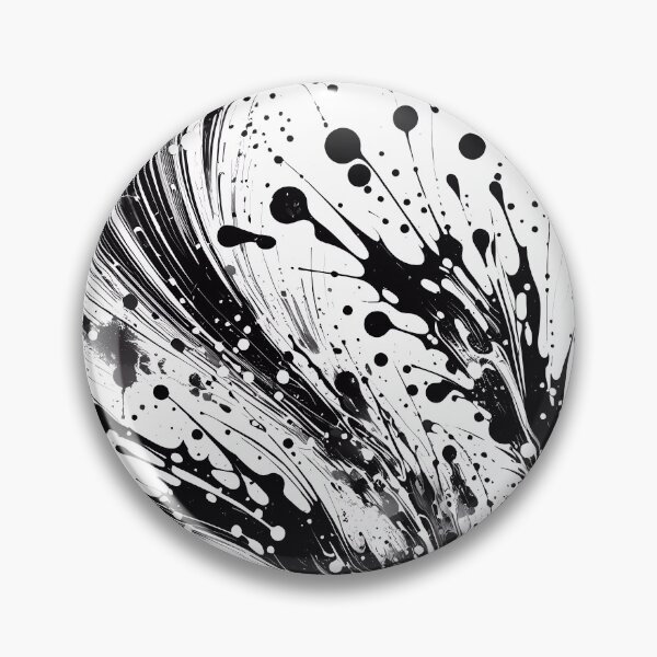 Item preview, Monochrome paint splats.  designed and sold by ShazellArt.