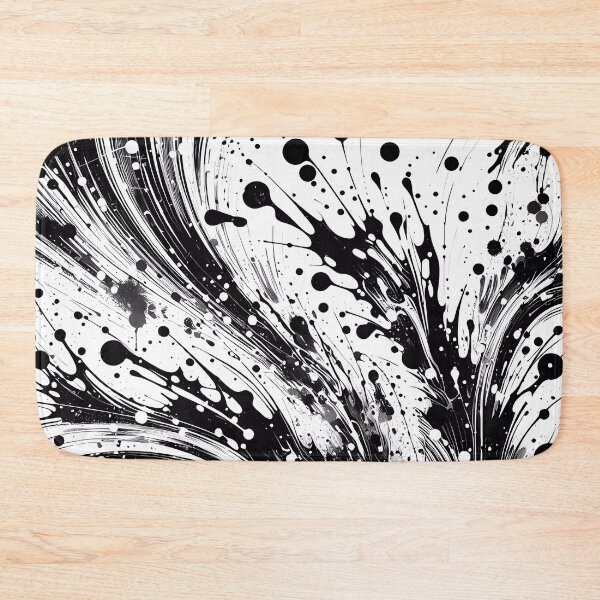 Item preview, Monochrome paint splats.  designed and sold by ShazellArt.