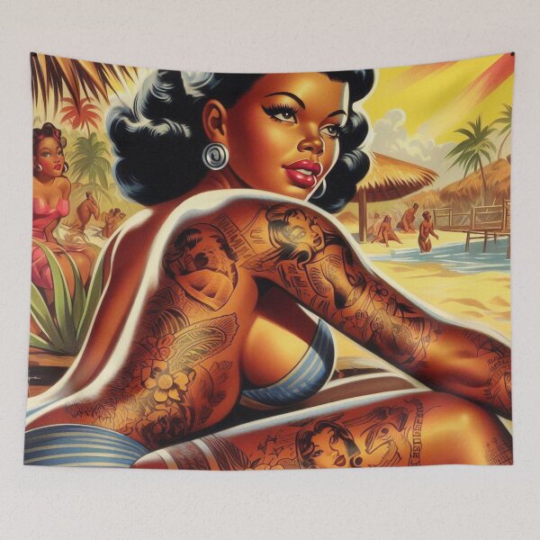 Item preview, Tattooed Summer Girl designed and sold by PulpVintage.