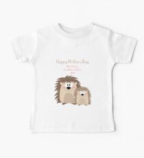 Cute Hedgehogs Behind every good kid is a great Mom - Happy Mothers Day Baby Tee