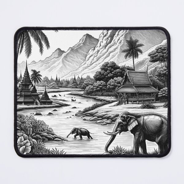 Item preview, Thai line drawings (7) designed and sold by fatimah-SL.