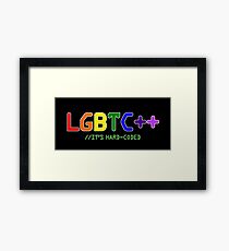 LGBTC++ - LGBT Programmer Sticker/Shirt Framed Print