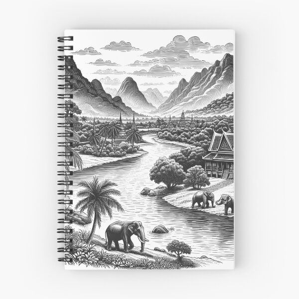 Item preview, Thai line drawings (8) designed and sold by fatimah-SL.