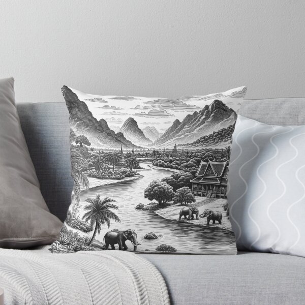 Item preview, Thai line drawings (8) designed and sold by fatimah-SL.