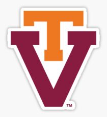 small retro virginia tech university Sticker