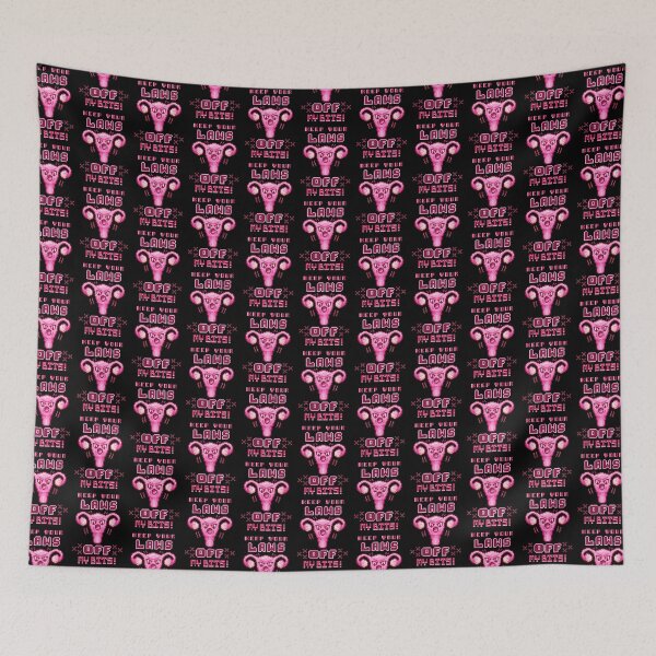 Item preview, Pro-Choice Pro-Bodily Autonomy Angry Uterus Pixel Art V1 designed and sold by HeatherUnderground.