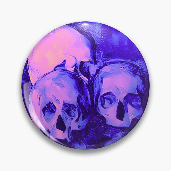 Artikelvorschau, Violet Visions – Gruselige Cézanne-Totenköpfe entworfen und verkauft von Psycheek.