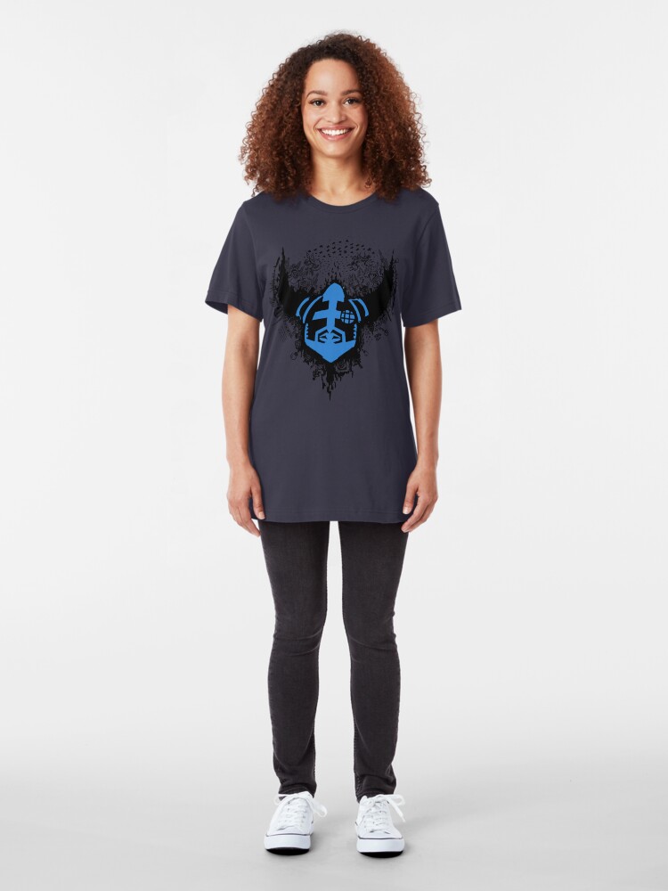 Alternate view of Megaran: Symphonies of the Knight- Black & Blue Slim Fit T-Shirt