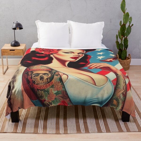 Item preview, Old School Tattoo Pin-up designed and sold by PulpVintage.