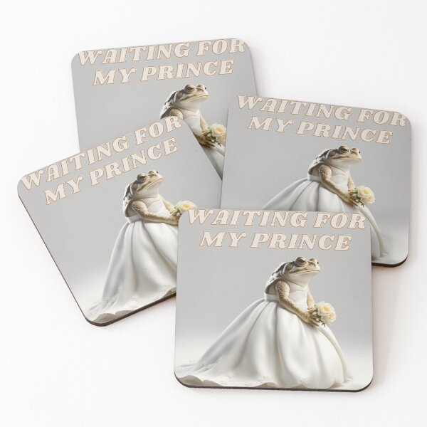 Item preview, princess frog waiting for prince- funny gift for single woman designed and sold by LOKOthing.