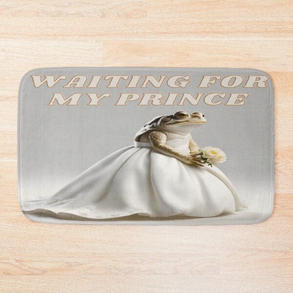 Item preview, princess frog waiting for prince- funny gift for single woman designed and sold by LOKOthing.