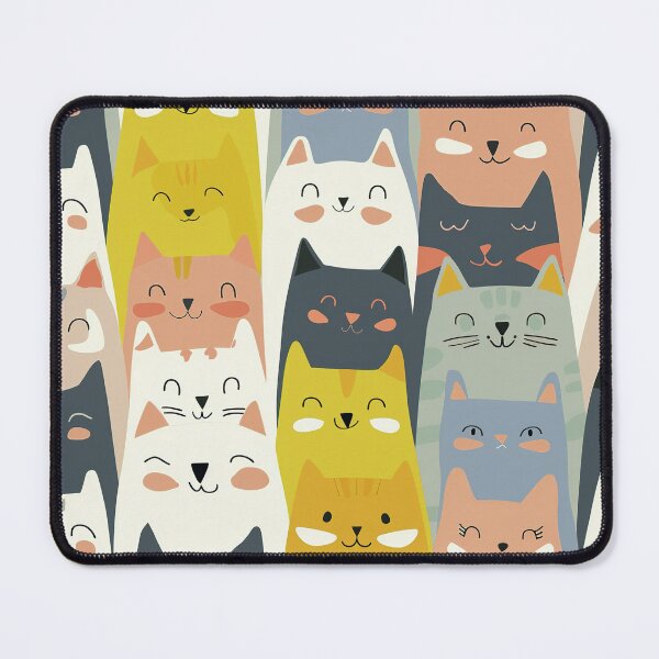 Item preview, Cute cats simple illustrated pattern designed and sold by Inktown.