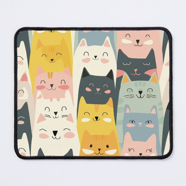Item preview, Cute cats simple illustrated pattern designed and sold by Inktown.