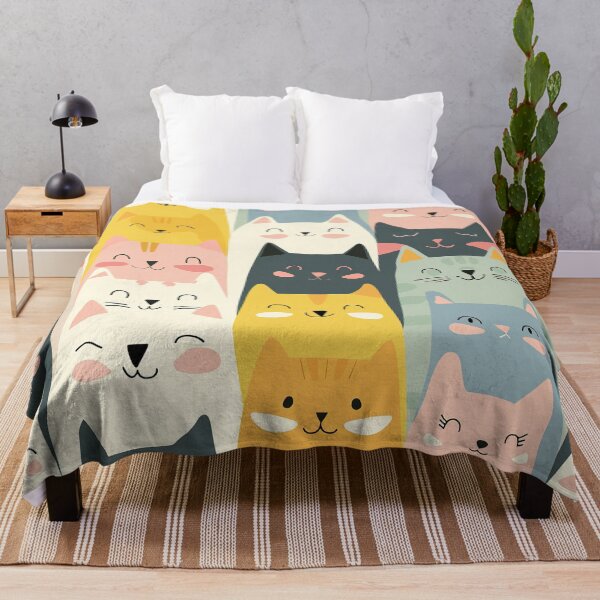 Item preview, Cute cats simple illustrated pattern designed and sold by Inktown.