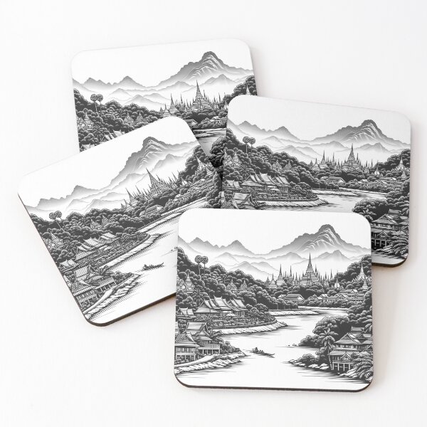 Item preview, Thai line drawings (11) designed and sold by fatimah-SL.