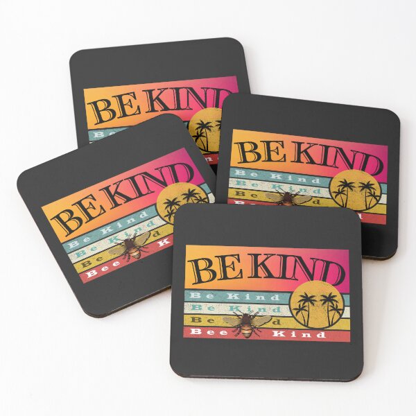 Item preview, Be Kind Inspirational quote Graphic with Gradient Colors Retro Vintage Sunset Design designed and sold by Raise2Shine.