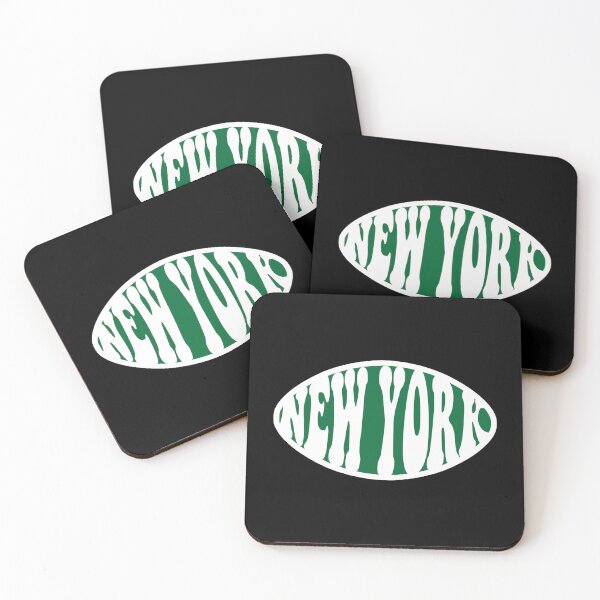 Item preview, New York Jets Funky Retro Football Logo designed and sold by Gang Green Gear.