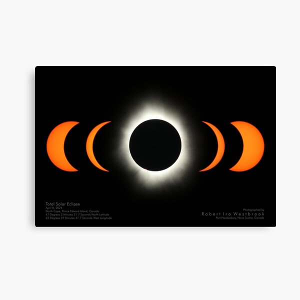 Item preview, 2024 Solar Eclipse From Canada - Prince Edward Island designed and sold by DontGiveaShirt.