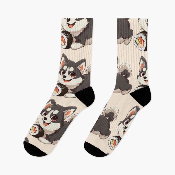 Item preview, Husky Japan Japanese dog puppy sushi roll cute food designed and sold by TankandDPS.