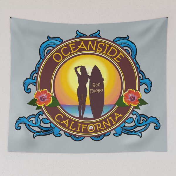 Item preview, Oceanside surfer girl designed and sold by studioss76.