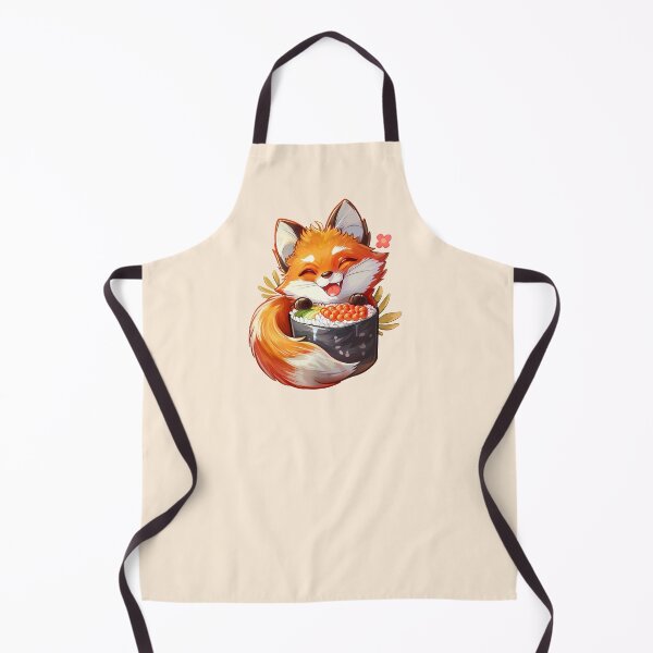 Item preview, Red Fox Japan Japanese dog puppy sushi roll cute food designed and sold by TankandDPS.