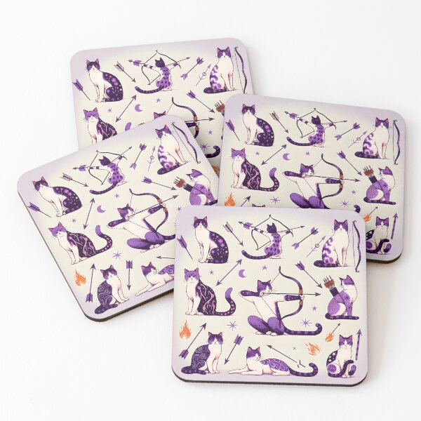 Item preview, "Sagittarian Whiskers: Feline Archers" designed and sold by MindVibe.