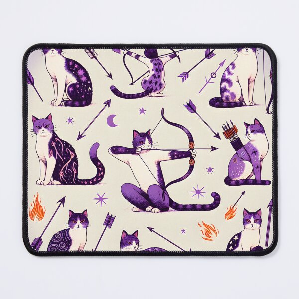 Item preview, "Sagittarian Whiskers: Feline Archers" designed and sold by MindVibe.